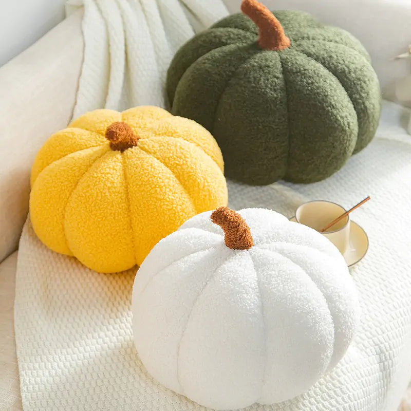 Comforting Stuffed Pumpkin Pillow