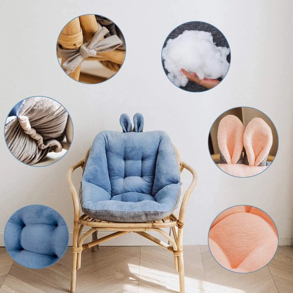 Soft Fluffy Semi-Enclosed Chair Cushion