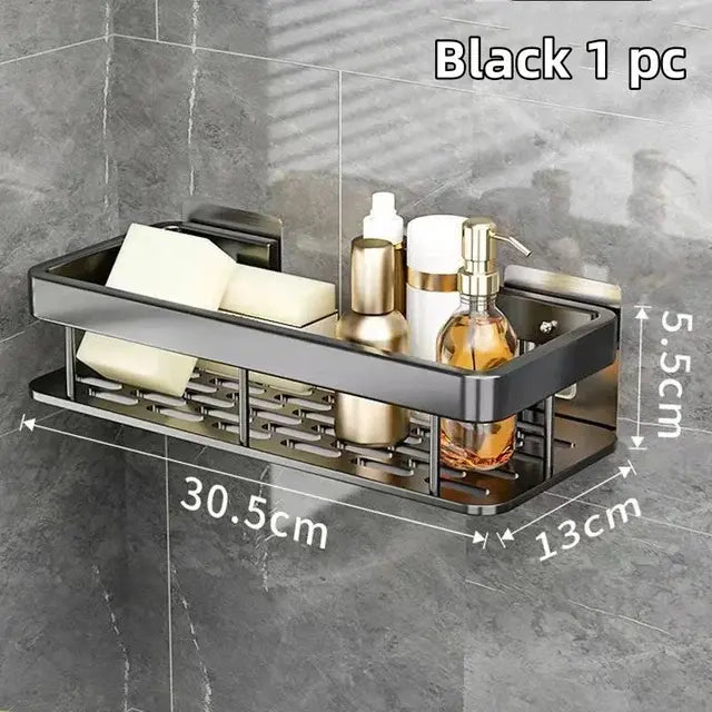 Sustainable Corner Bathroom Shelf