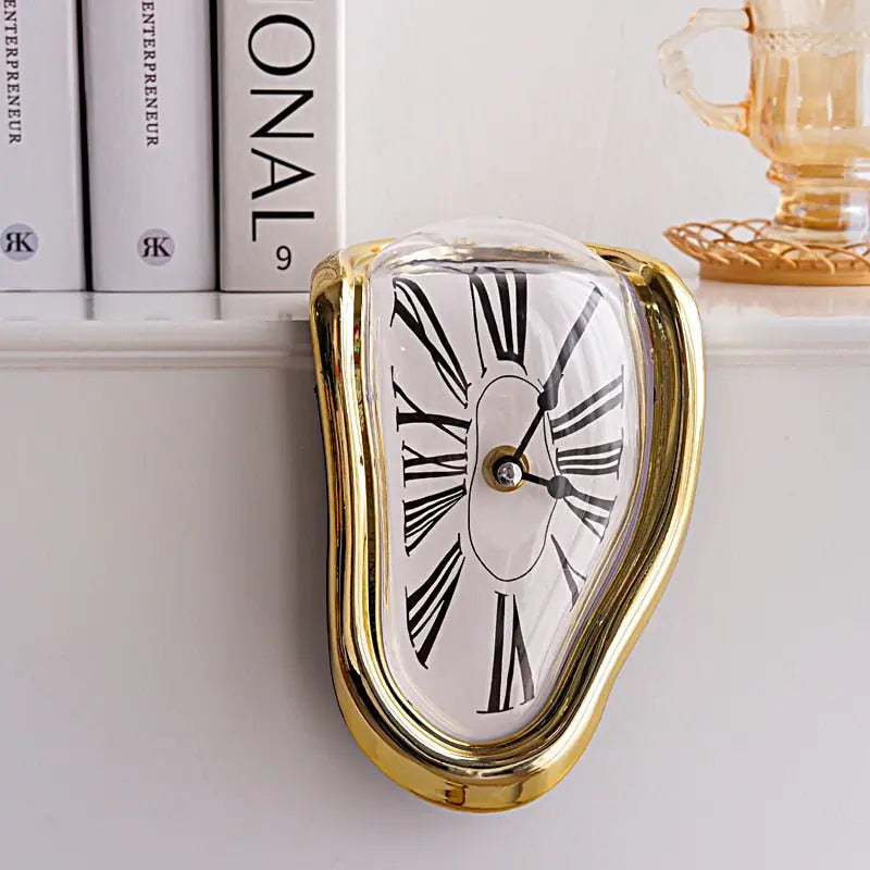 Surreal Melting Distorted Wall Clock