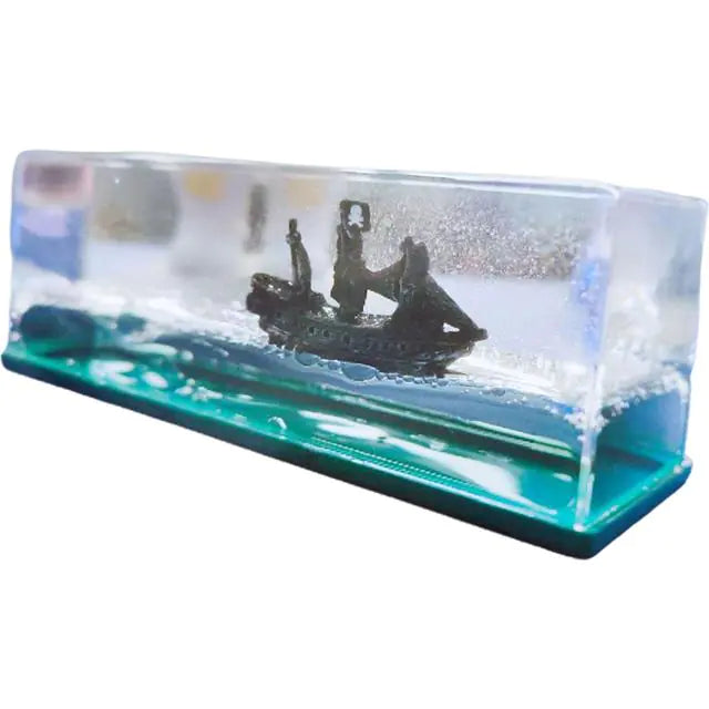 Ship Fluid Drift Bottle Decor