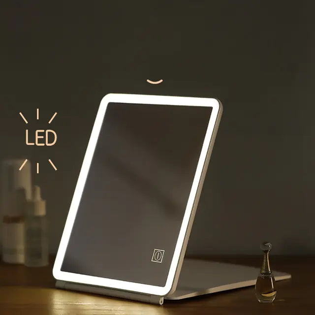 Intelligent Folding LED Makeup Mirror