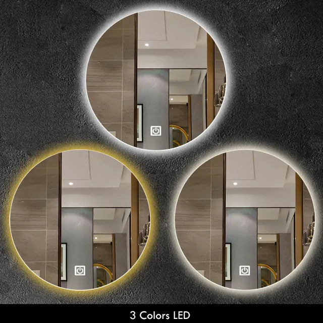 Circular LED Bathroom Mirror