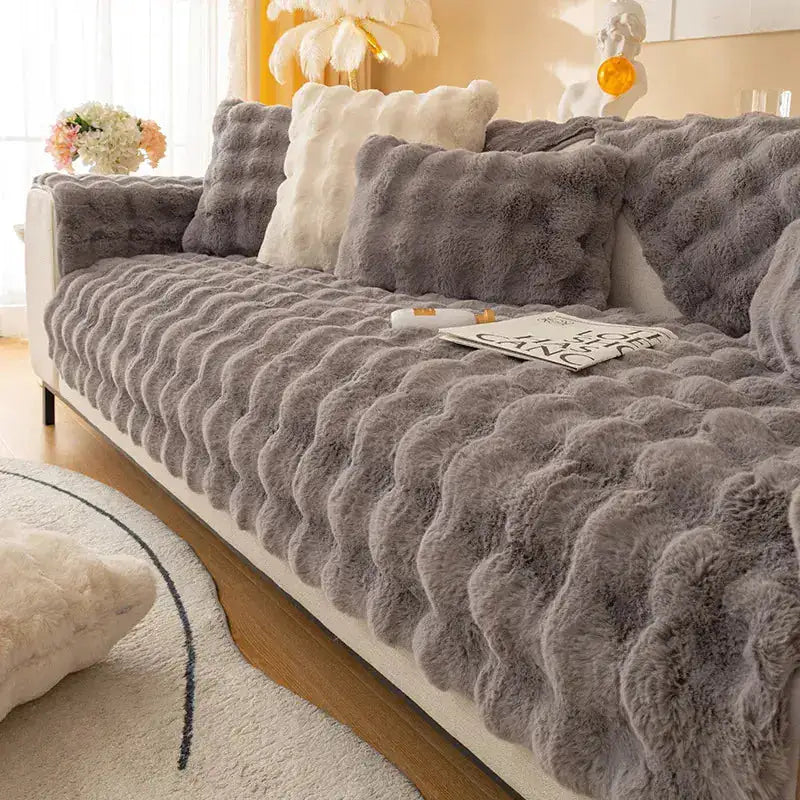 Non-Slip Fuzzy Sofa Covers