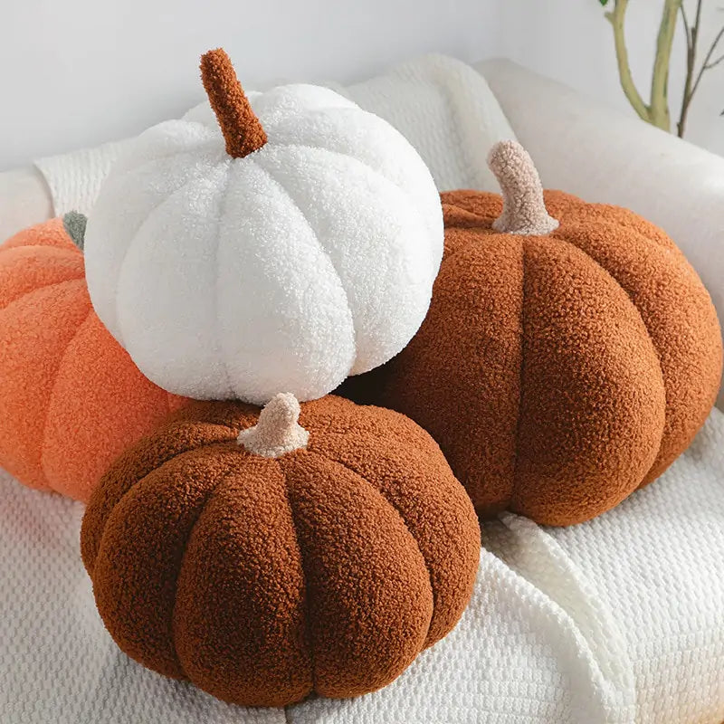 Comforting Stuffed Pumpkin Pillow