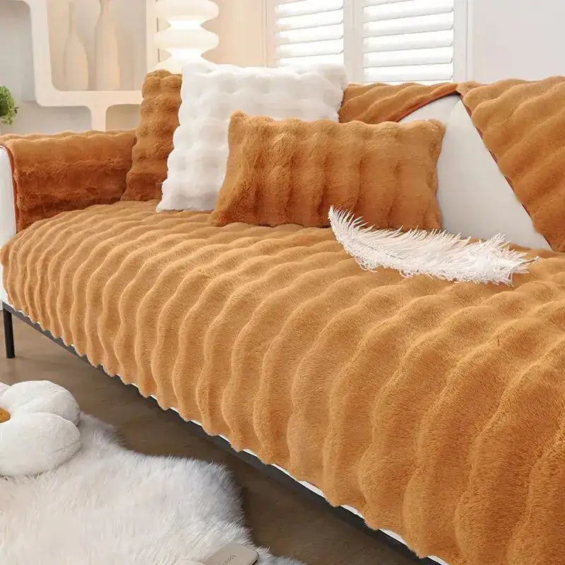 Non-Slip Fuzzy Sofa Covers