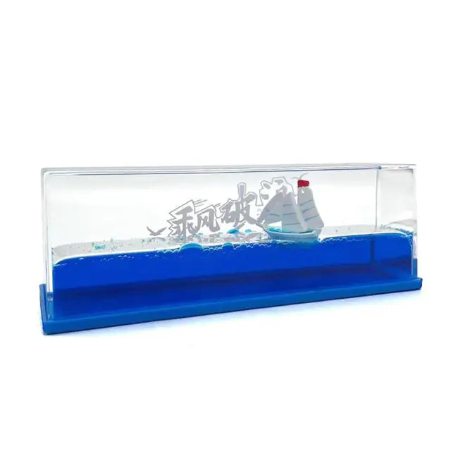 Ship Fluid Drift Bottle Decor