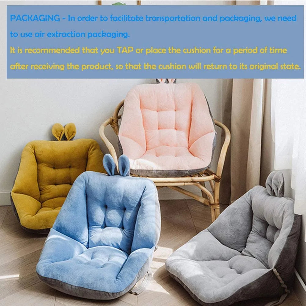 Soft Fluffy Semi-Enclosed Chair Cushion