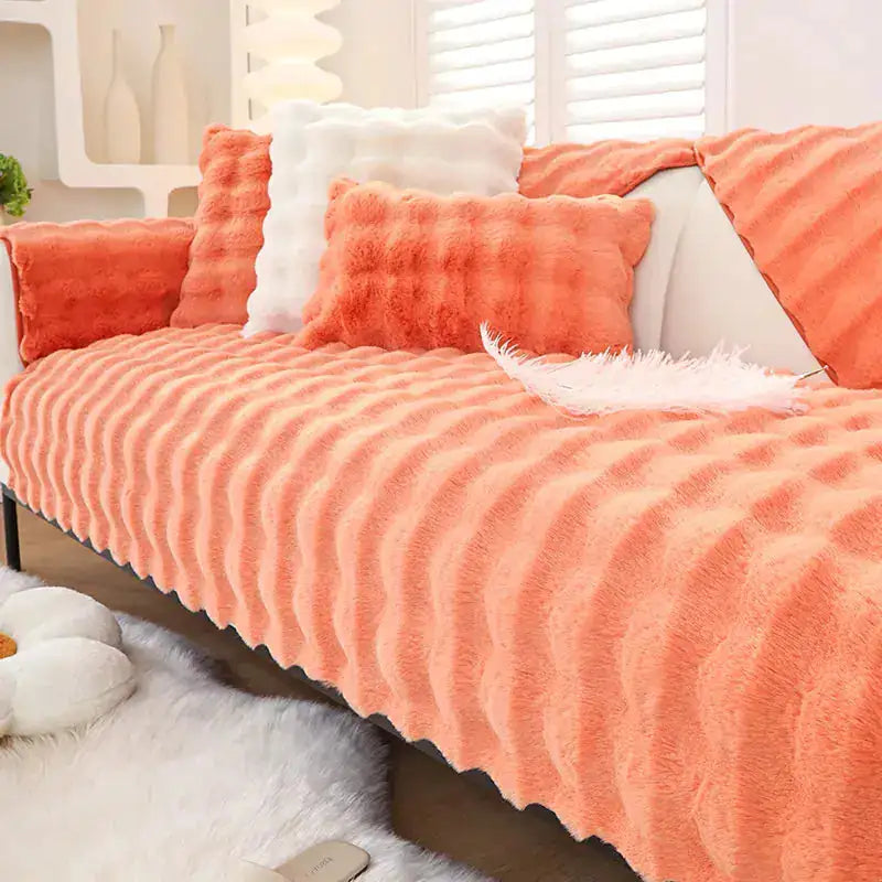 Non-Slip Fuzzy Sofa Covers